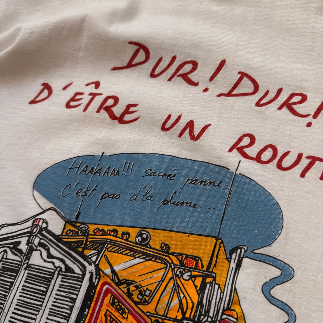 DUR DUR 프랑스 카툰 트럭 기사 티셔츠 상품이미지3