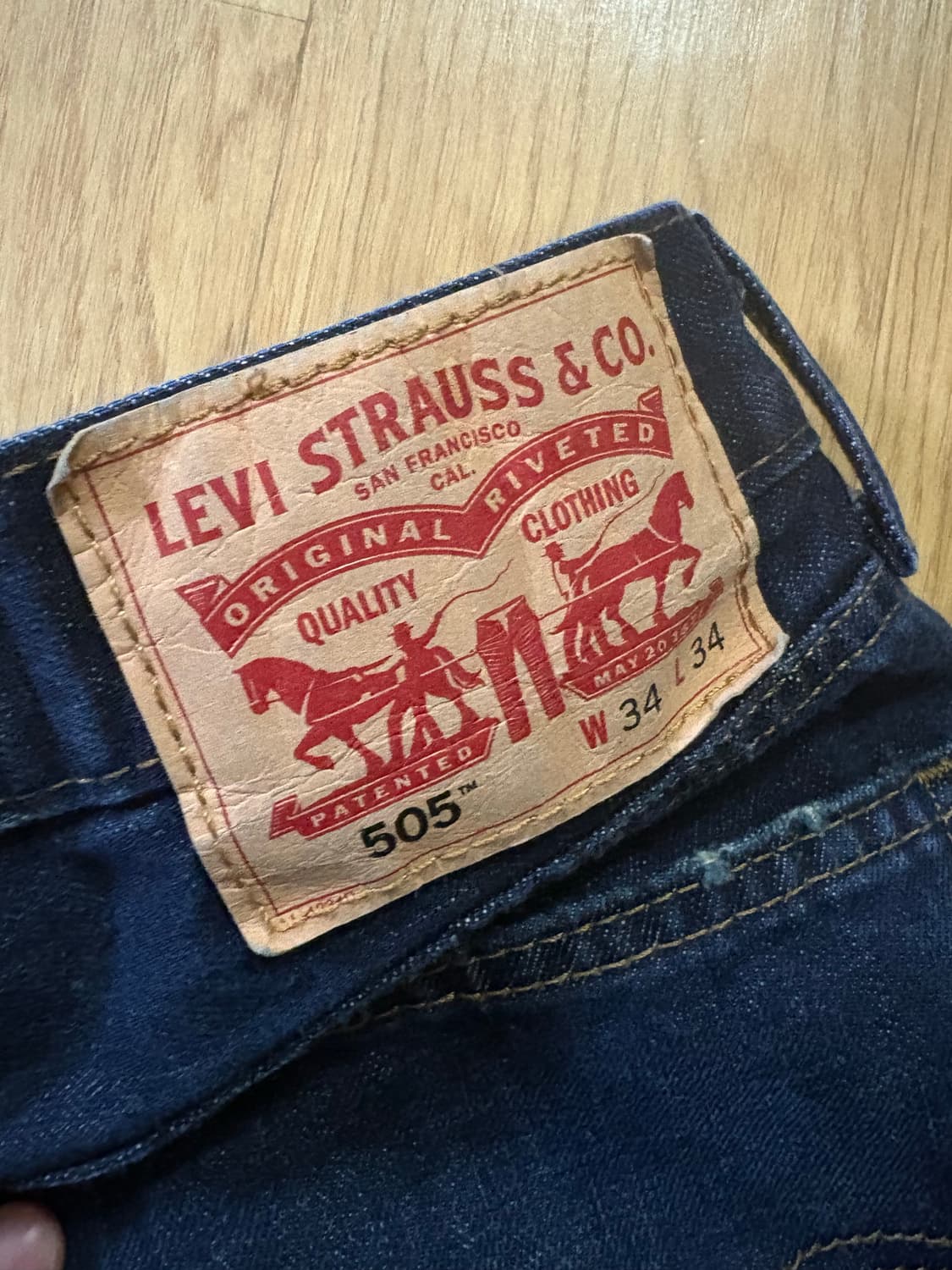 리바이스 505 레귤러 스트레이트 데님 상품이미지4