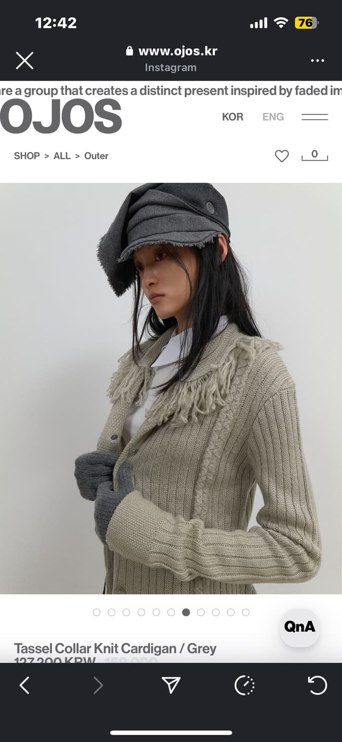 ojos 프릴 니트 상품이미지3