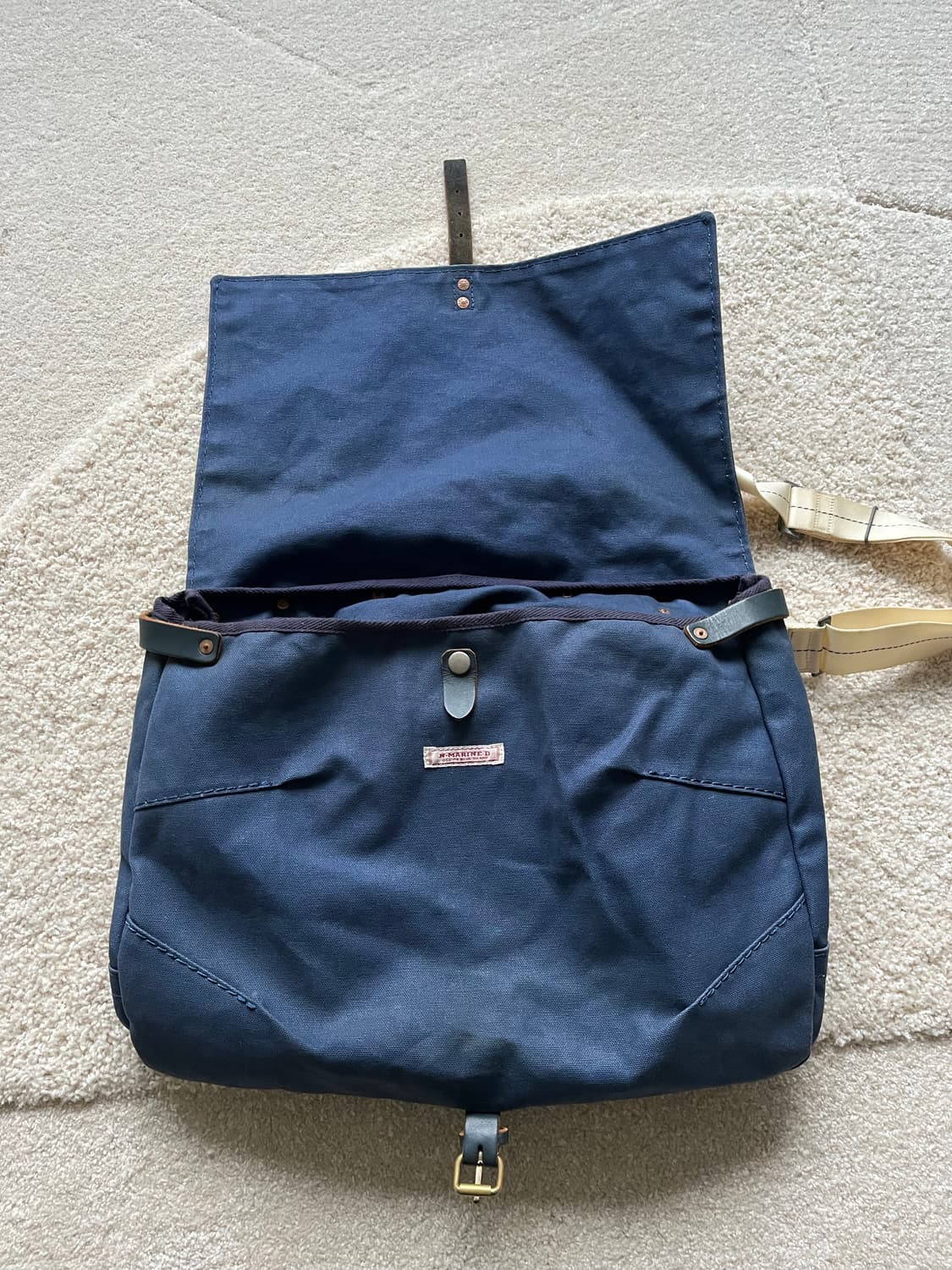 90s 노스마린드라이브 인디고 메일백 상품이미지6