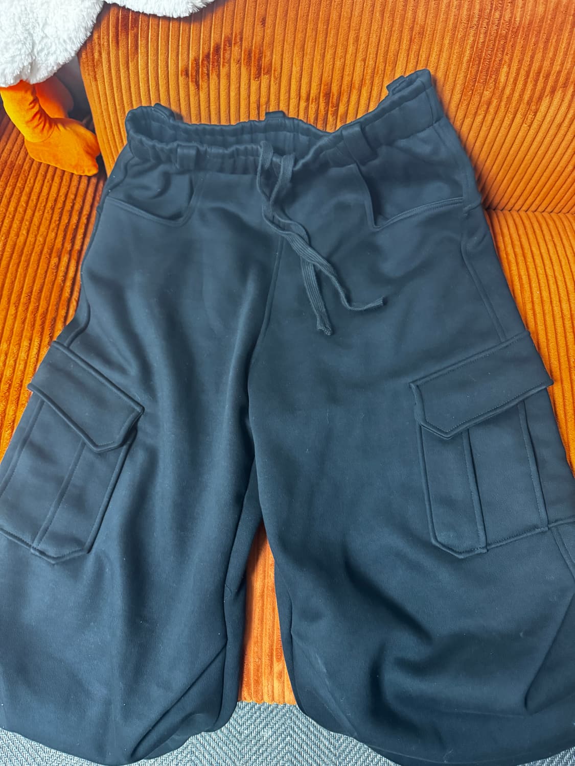 [OS] 카미엔 오블리크 스웻 팬츠 블랙 상품이미지2