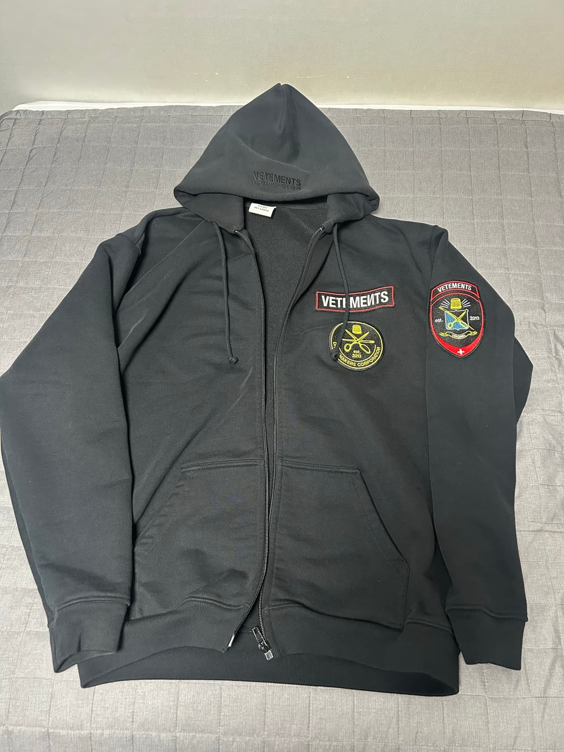 [XS] 베트멍 폴리스 패치 후드집업 티셔츠 상품이미지1