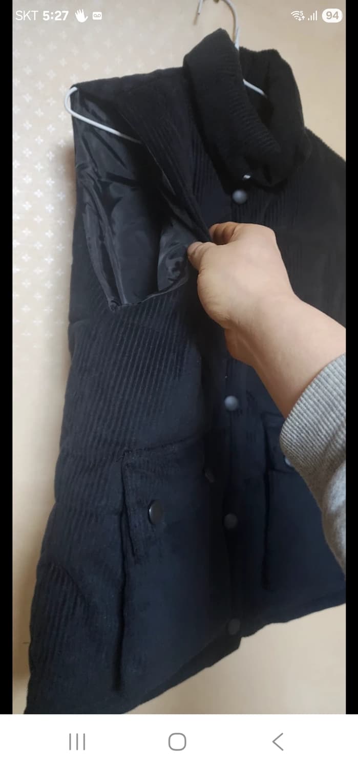 제이비엘 여성 골덴 패딩조끼 새거급 프리사이즈 가격팍인하 상품이미지3