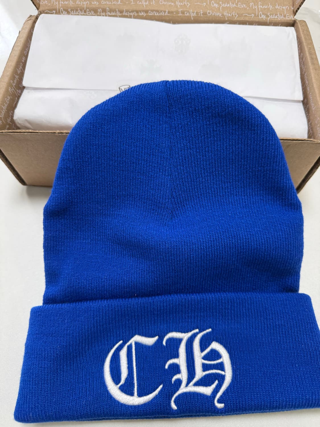 정가양도 크롬하츠 워치캡 비니 블루  상품이미지3