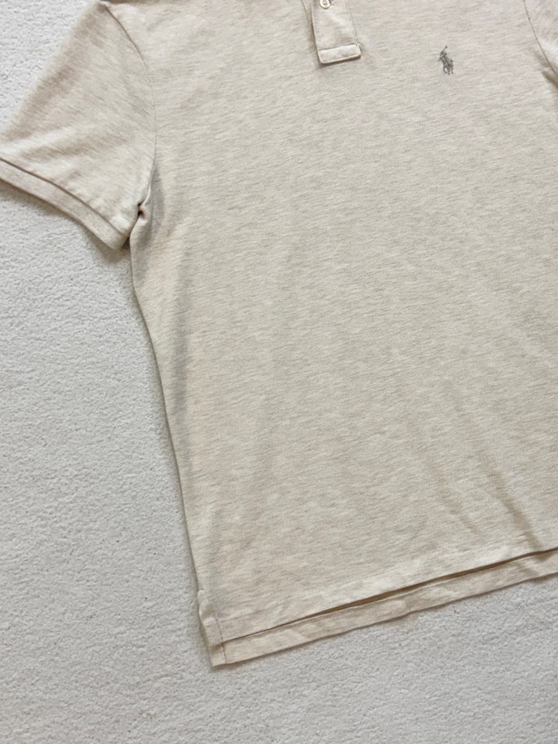 QR 폴로 오트밀 반팔 카라티 피케티 상품이미지3