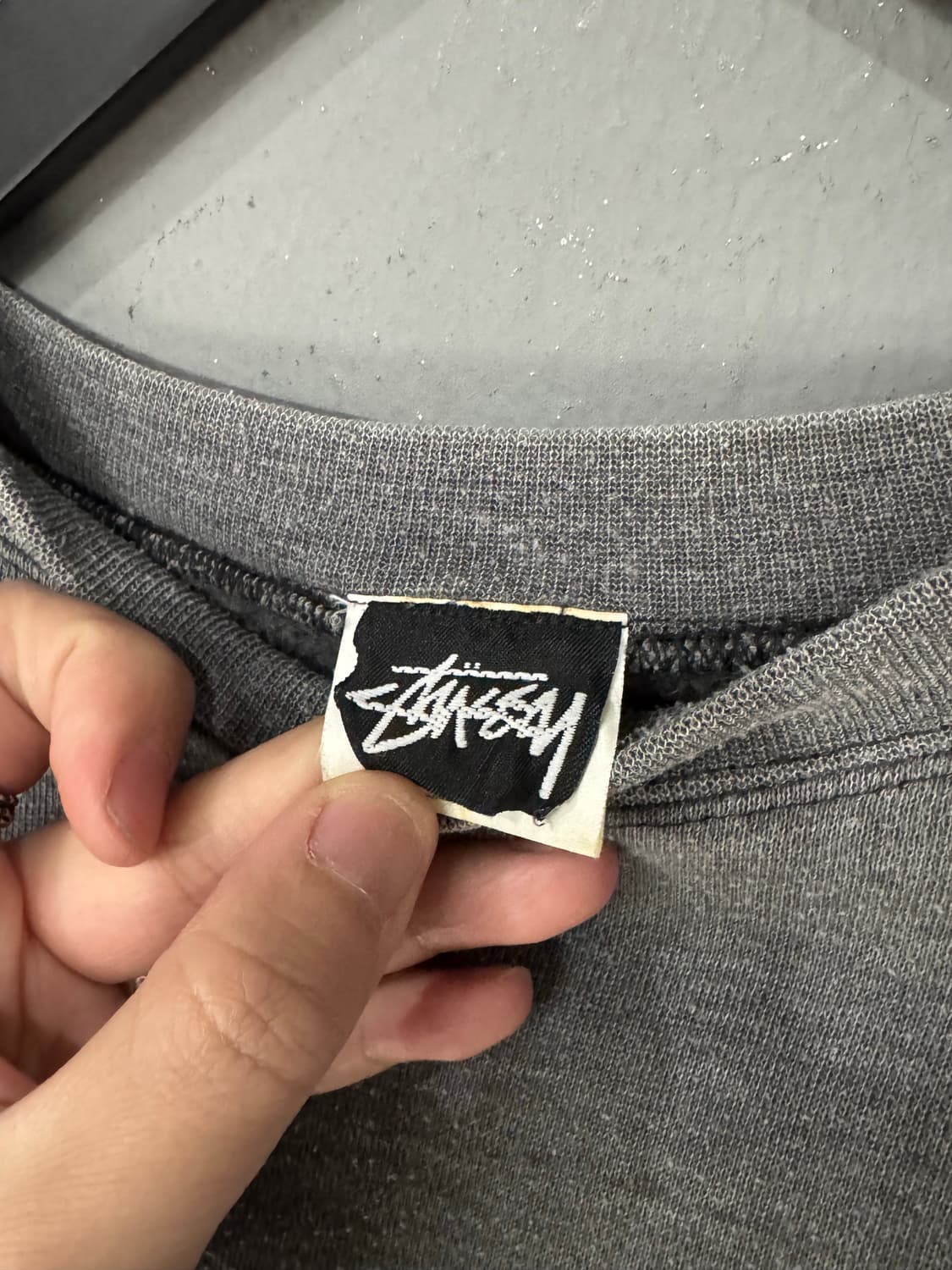 90s 올드 스투시 쉐도우맨 스웻셔츠 상품이미지5