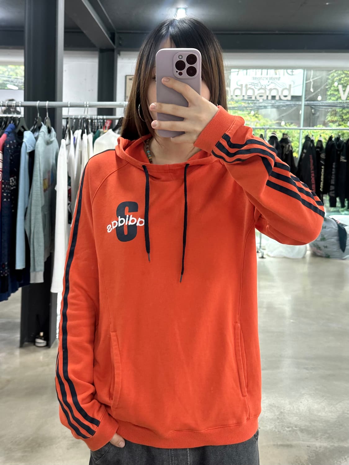 아디다스 넘버자수 하이넥 트랙 후드티 상품이미지3