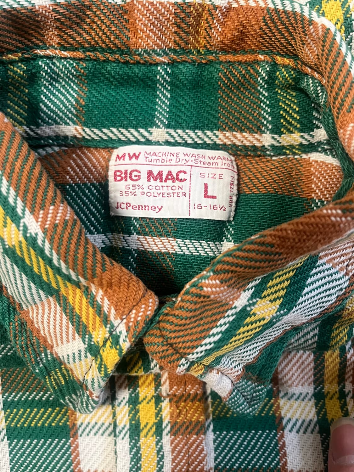 Bic mac 체크셔츠 60s 70s 상품이미지3