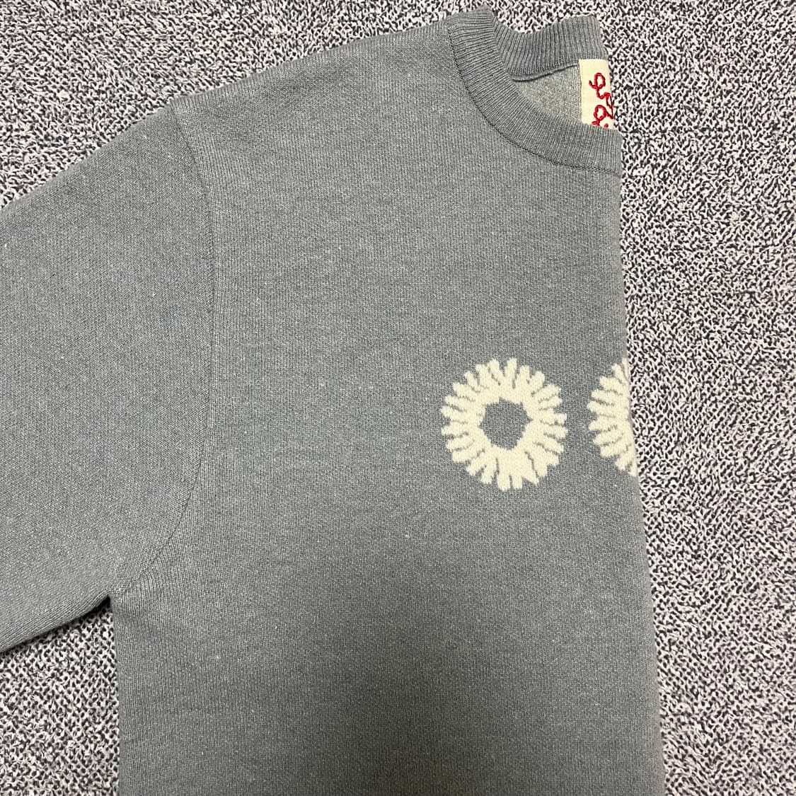 999humanity_Crewneck knit light blue 상품이미지4