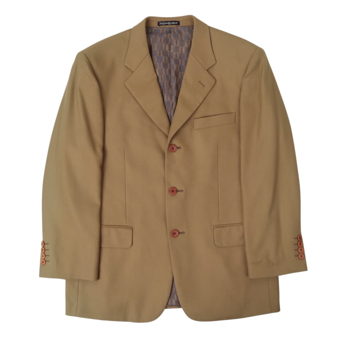 입생로랑 뿌르 옴므 베이지 울 3B 블레이저 자켓 상품이미지1