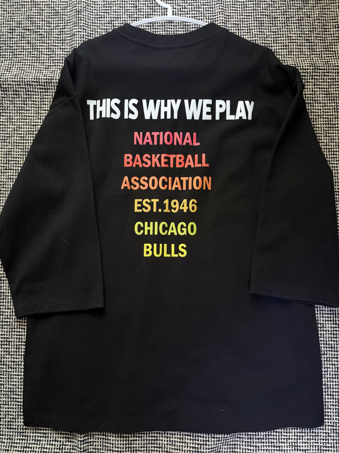 NBA 시카고불스 오버핏 7부 반팔 티셔츠 L 상품이미지2
