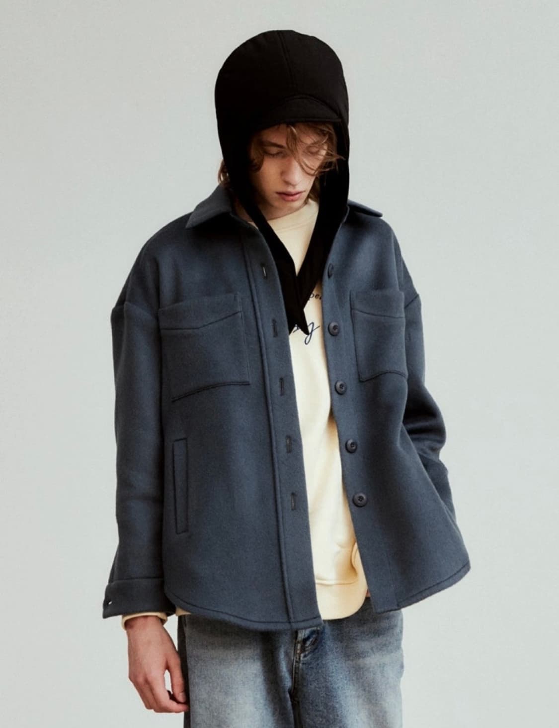 데비어퍼 울셔츠 겸 자켓 (유니섹스,새상품) 상품이미지3