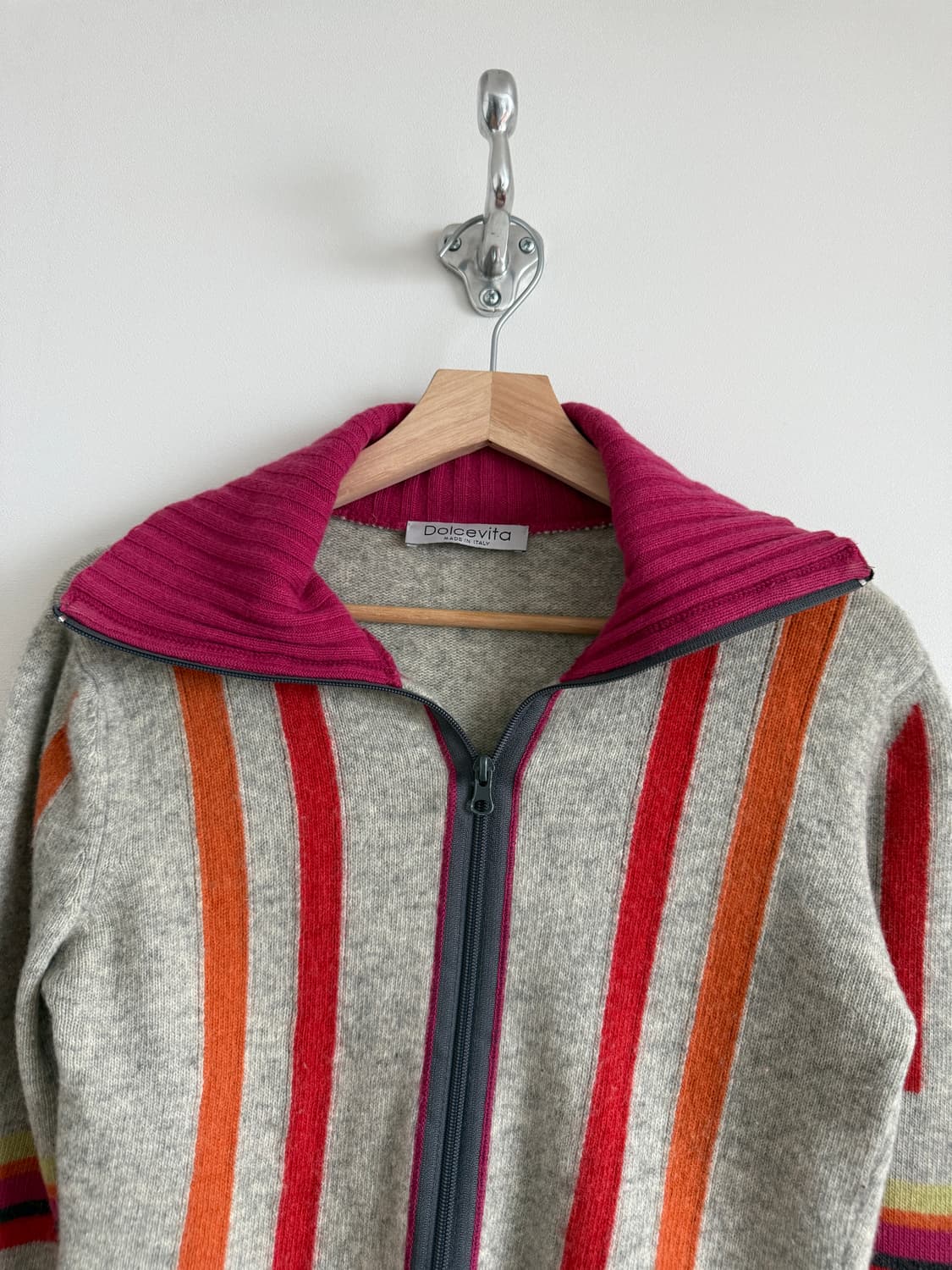 Dolcevita 울 집업 니트 가디건(ITALY) 상품이미지2