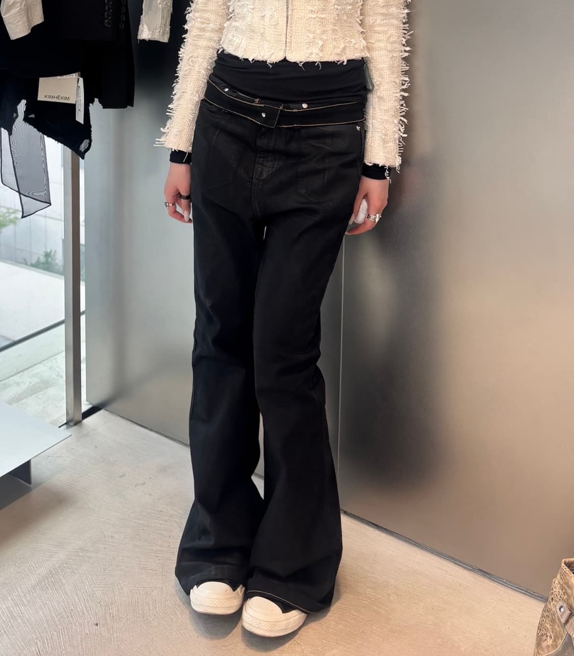 블랙 플레어 코팅진 상품이미지1