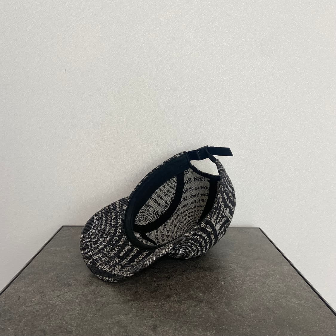 (OS) 슈프림 박스로고 캠프캡 모자 데님 블랙 상품이미지6