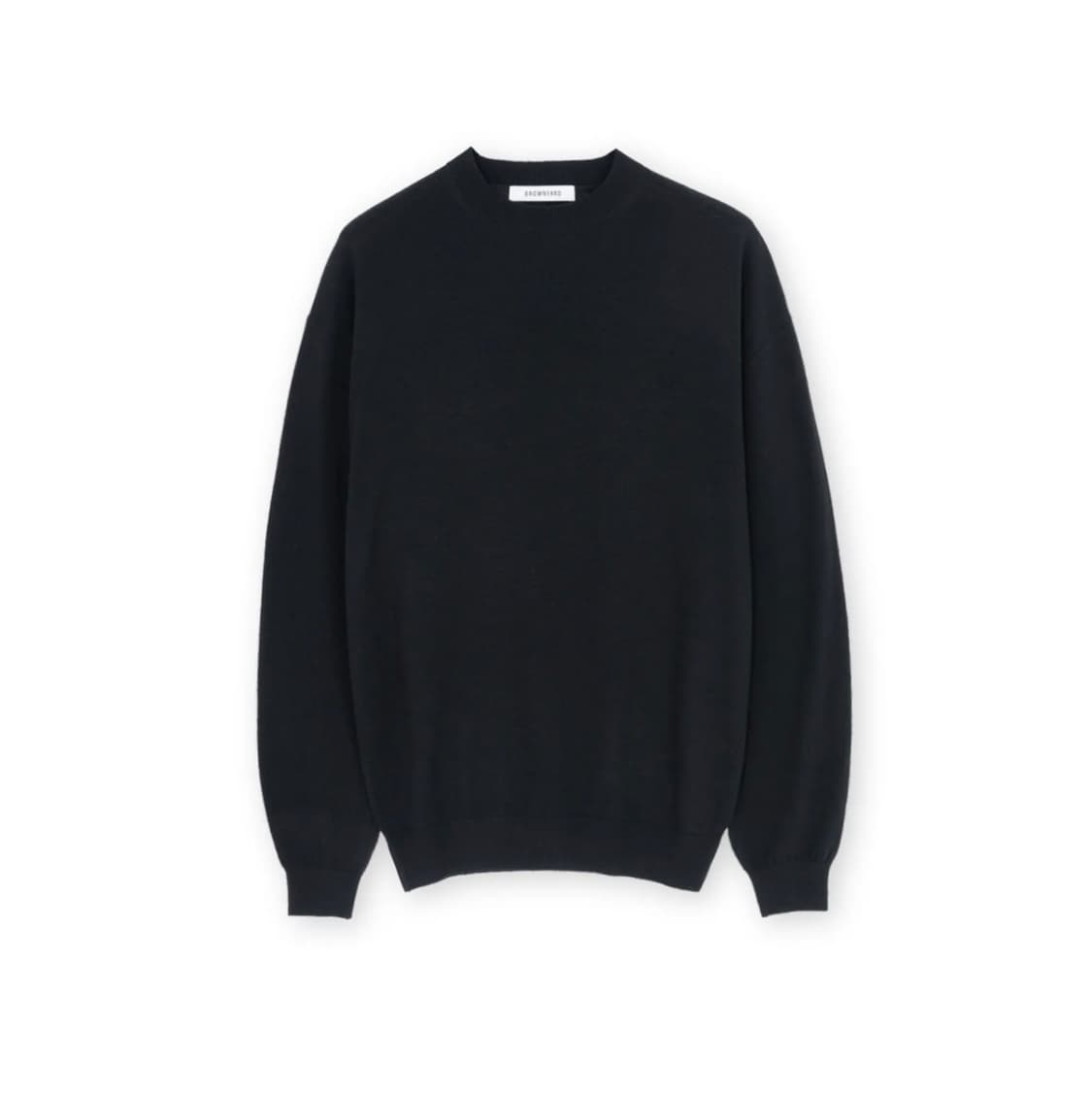 [4] 브라운야드 크루넥 니트 블랙 상품이미지1