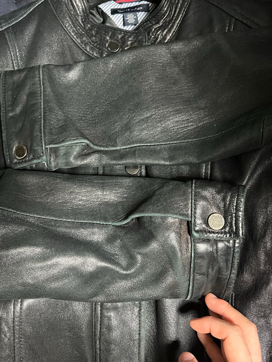 타미힐피거 리얼레더 자켓 L 상품이미지6