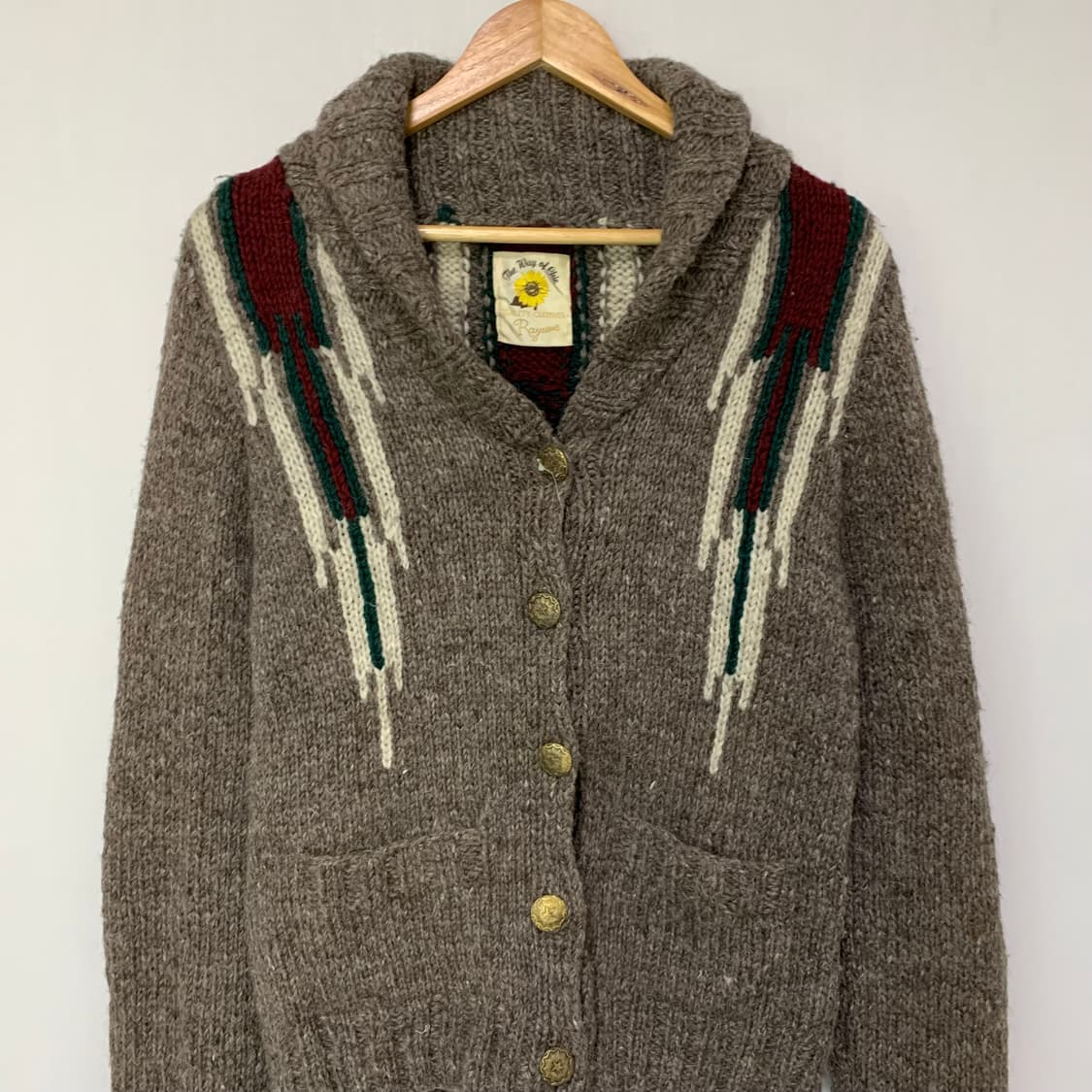 레이 빔즈 일본 빈티지 울 가디건 스웨터 남녀공용 상품이미지3