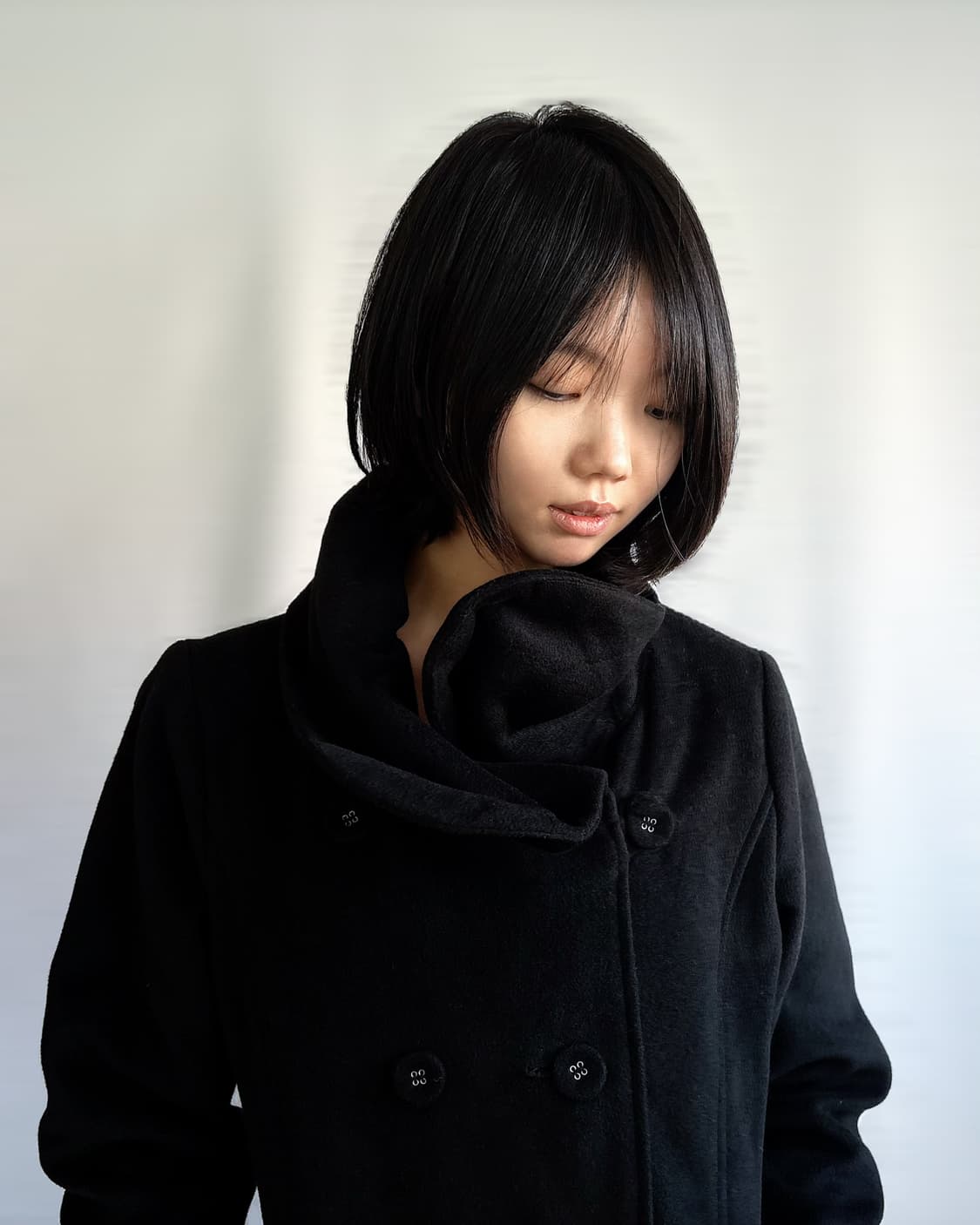 Tulip lined high-neck wool button coat 상품이미지1