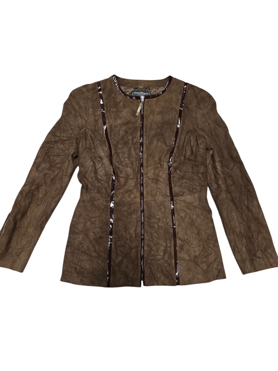 Ferragamo Real Leather Jacket – 이태리 여성용  상품이미지1