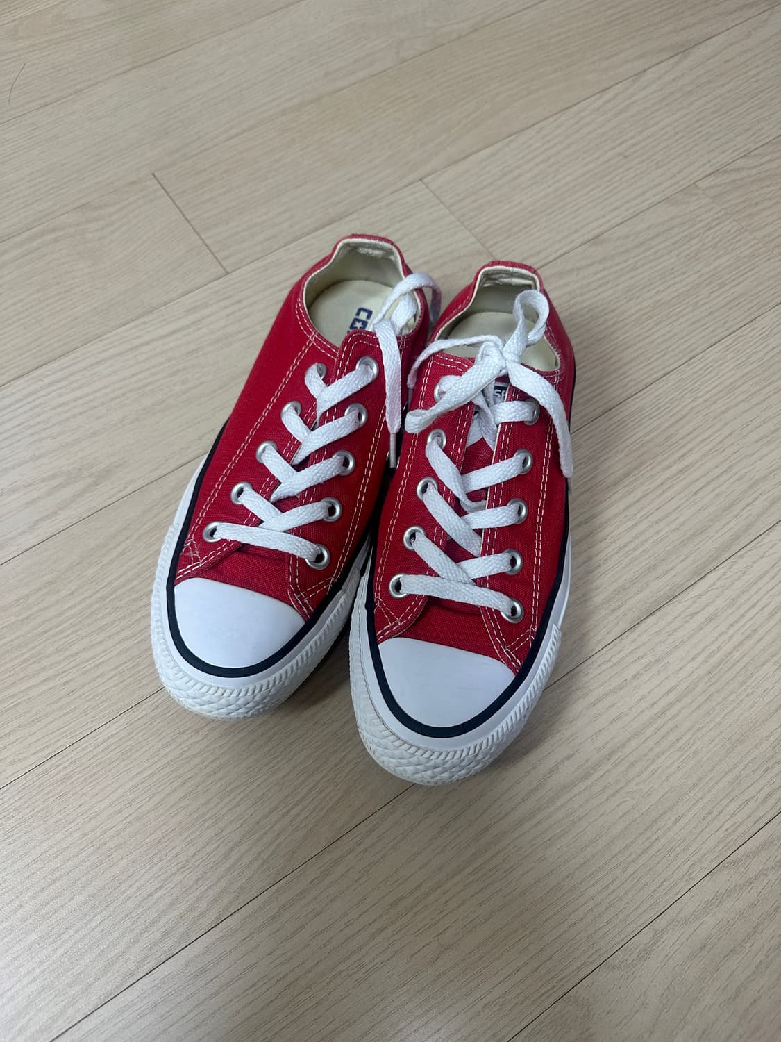 컨버스 올스타 레드 로우 스니커즈 220 상품이미지1