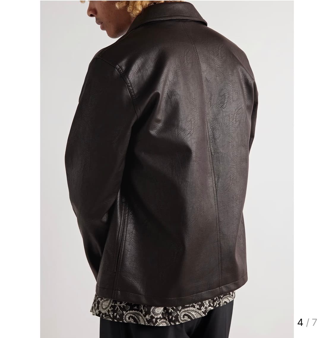 [ Sefr ] 세퍼 truth 퍽스 레더 자켓 L 상품이미지3