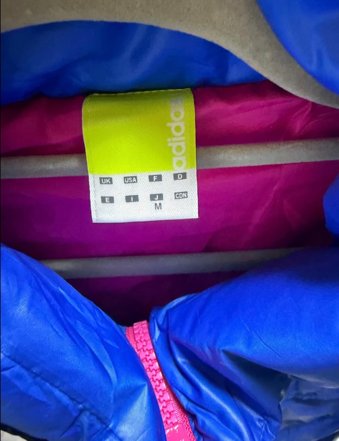 아디다스 삼선 블루 패딩 상품이미지3