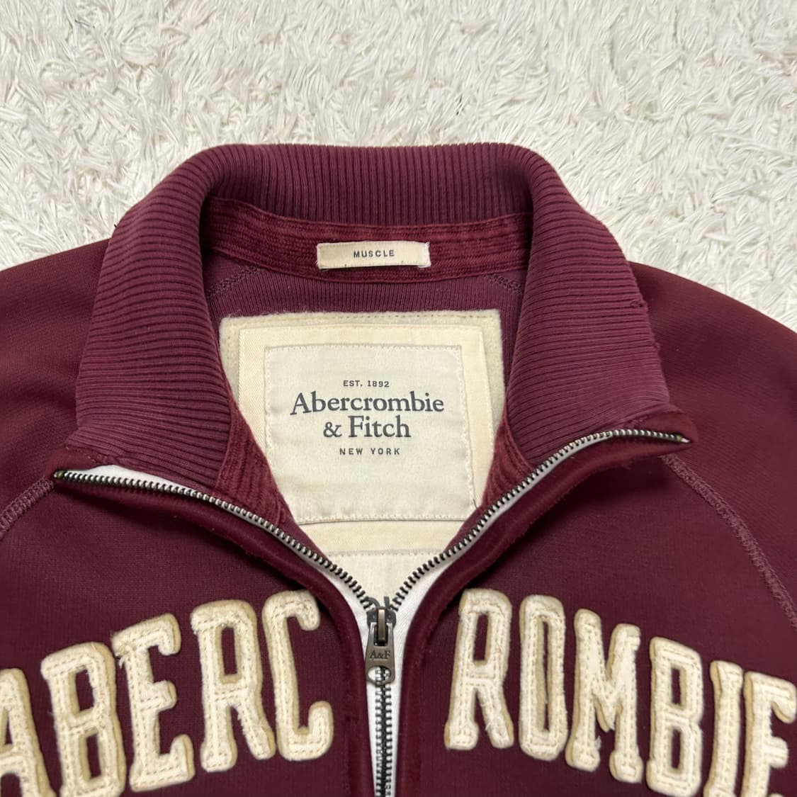 Abercrombie Burgundy Track Jacket 상품이미지6