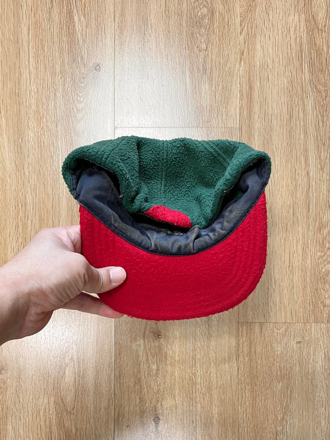 국내 유일 90s Made USA 타미힐피거 올드스쿨 후리스 플리스 모자 상품이미지3