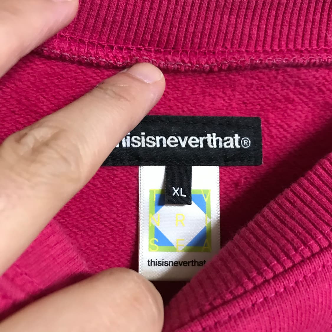 디스이즈네버댓 핑크 라운드 스웻셔츠 상품이미지3