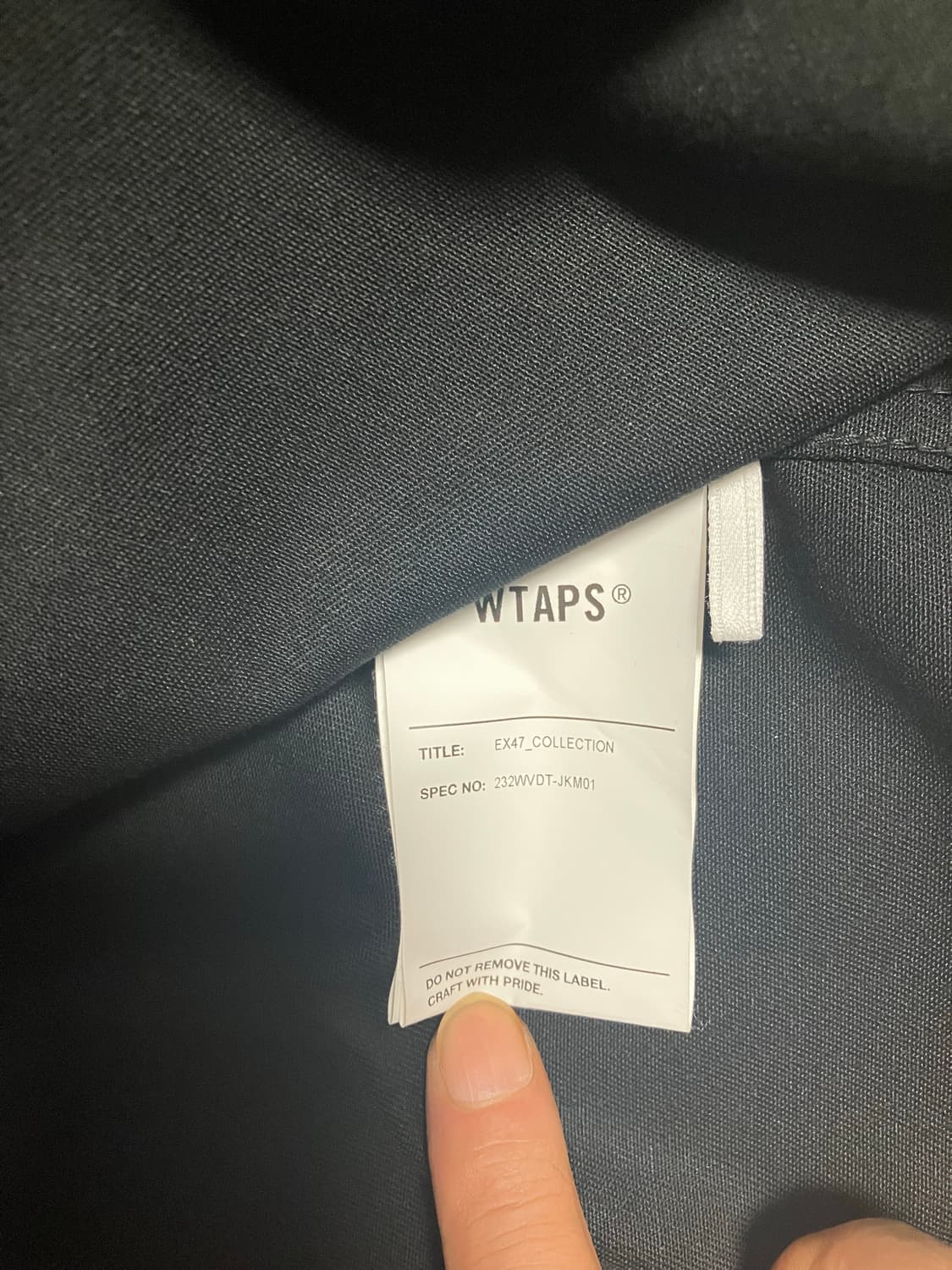 [XL]더블탭스23fw가디언자켓 새제품급 싸게 팝니다 상품이미지3