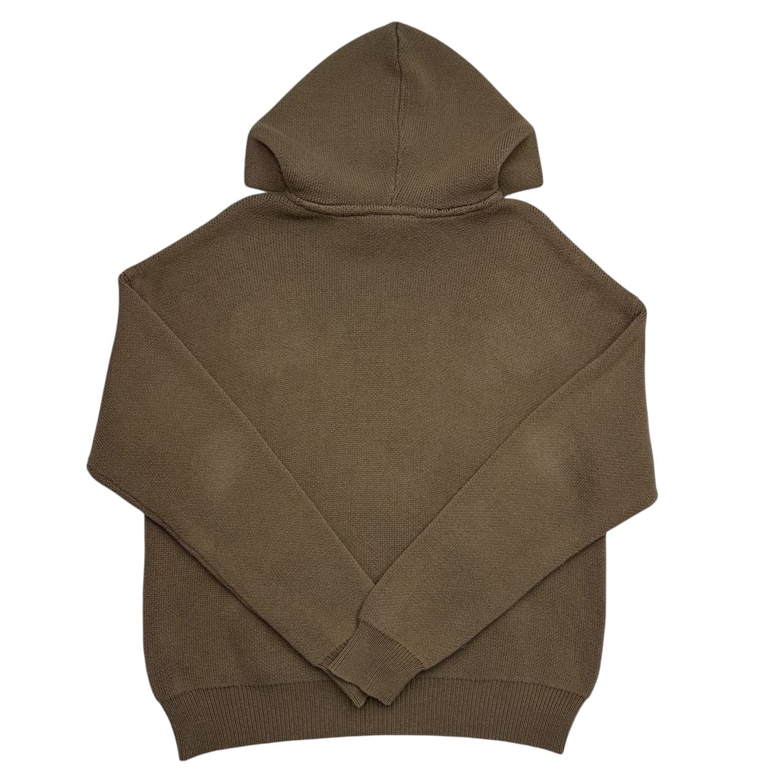 에센셜 피어오브갓 카키 브라운 더스트 빅 로고 니트 풀오버 후드티 S 상품이미지4