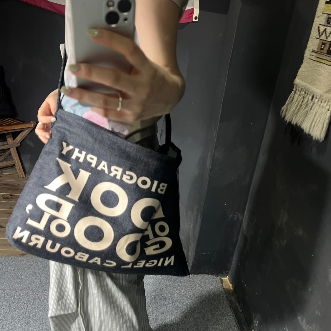 NIGEL CABOURN 데님 크로스백 상품이미지2