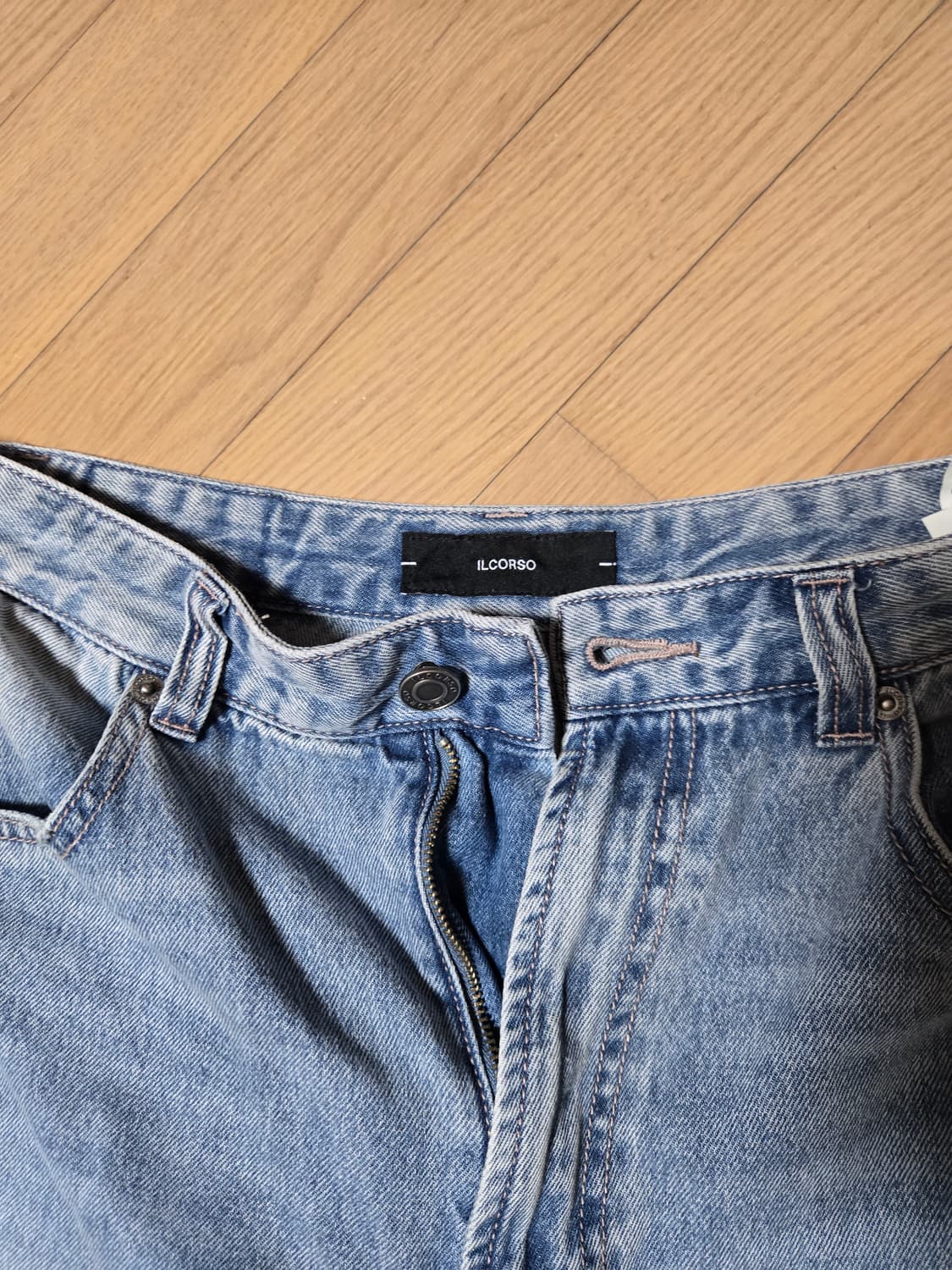 일꼬르소 사이드 심리스 데님 팬츠 L사이즈 상품이미지4