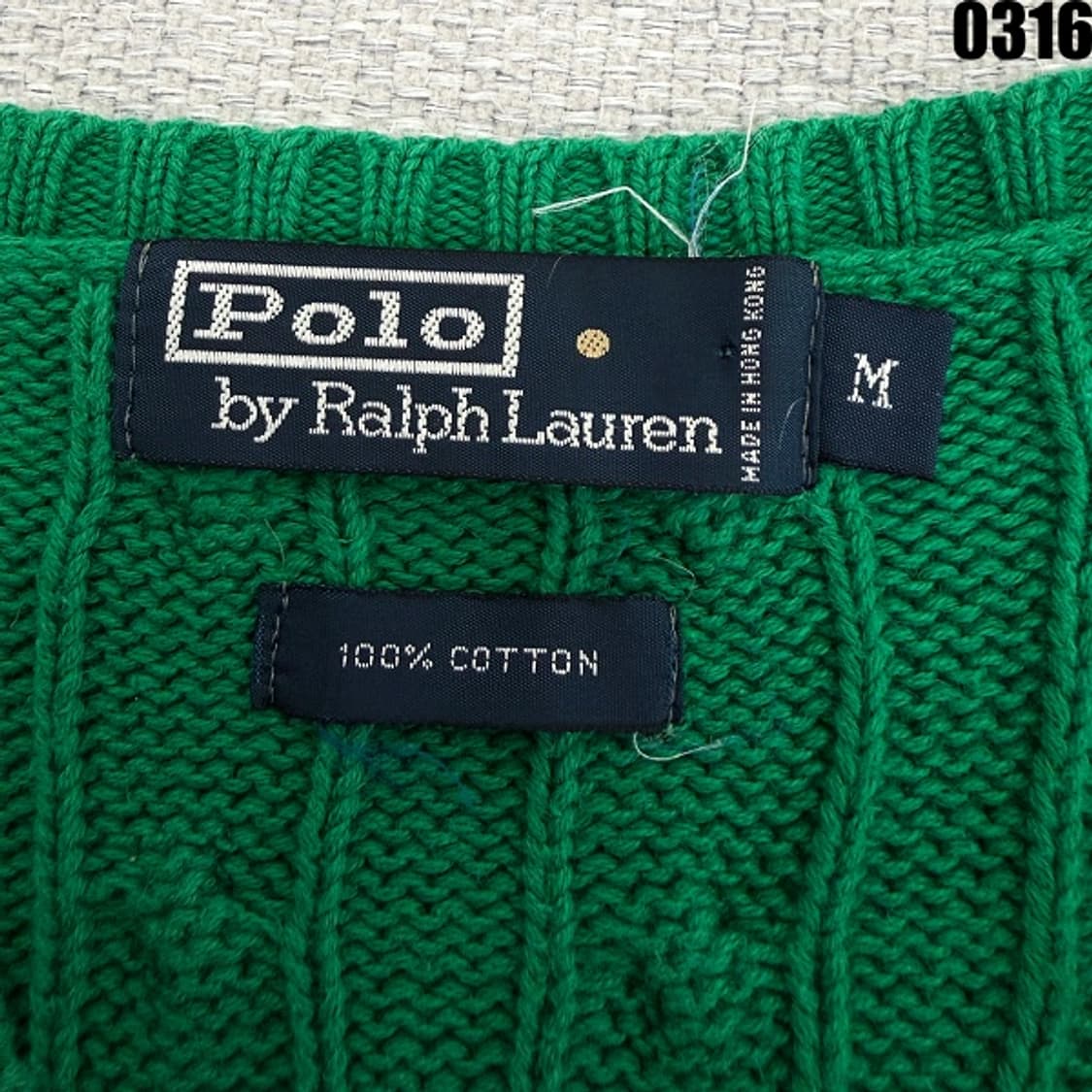 폴로 랄프로렌 클래식 케이블 니트 베스트 M 0316 상품이미지4