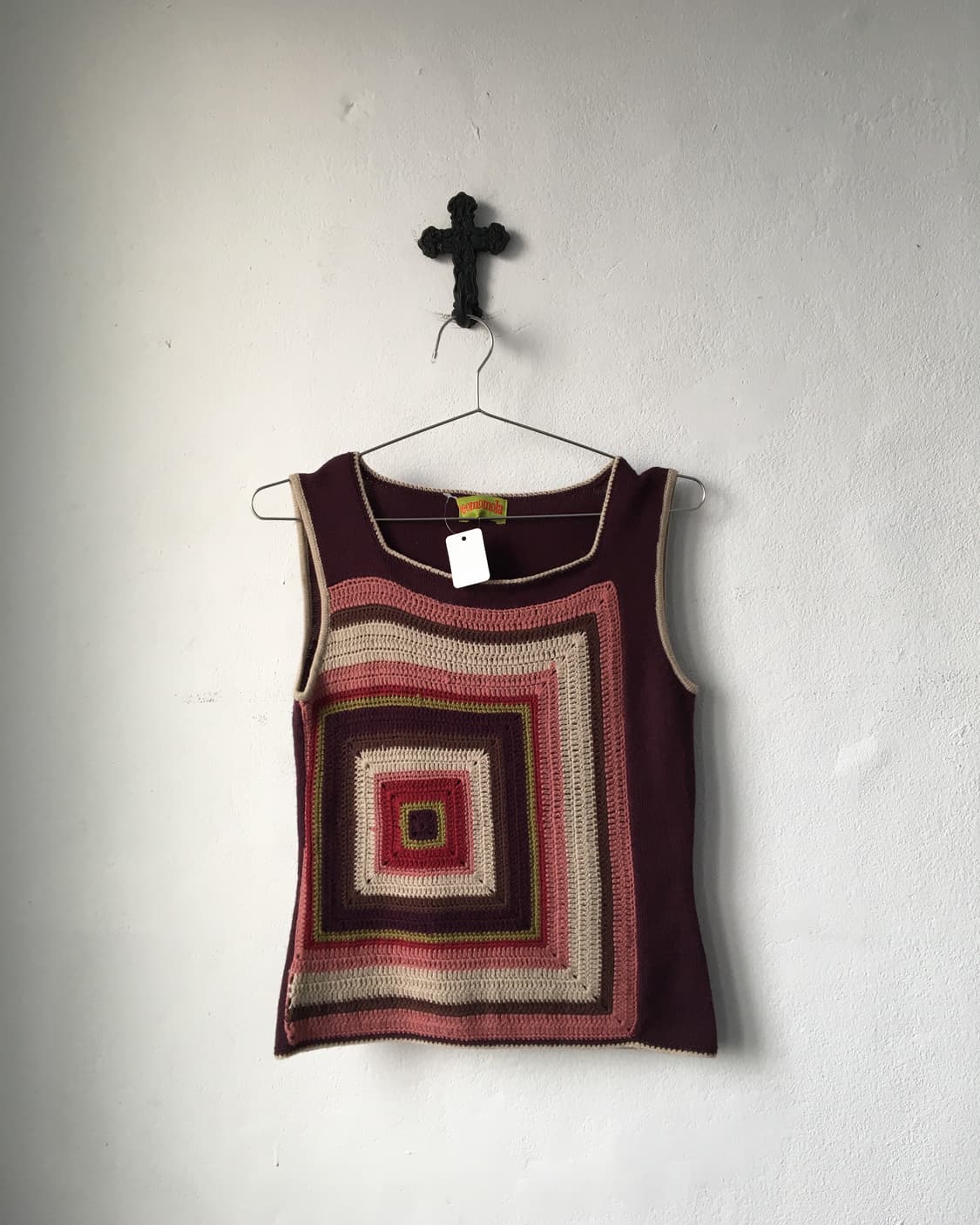 Pattern point knit sleeveless 상품이미지2