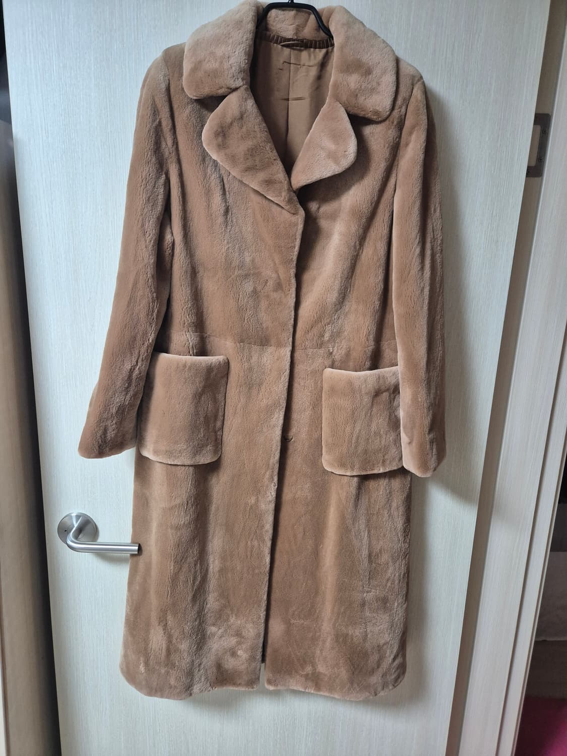 코펜하겐 플래티넘 플럭 밍크 롱 밍크코트 벨리노 밍크 M 상품이미지1