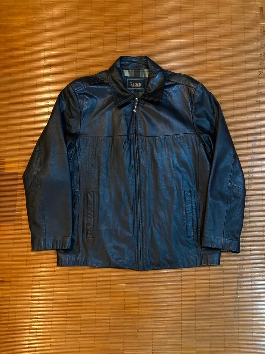 램스킨 레더 블루종 상품이미지1