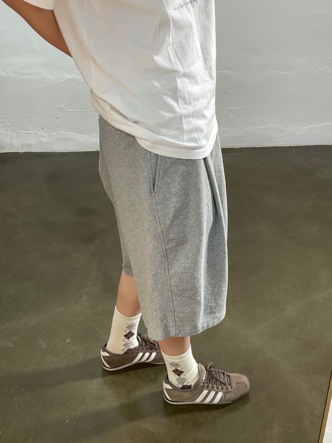 마리떼프랑소와저버 와이드 핏 그레이 반바지 XL 상품이미지2