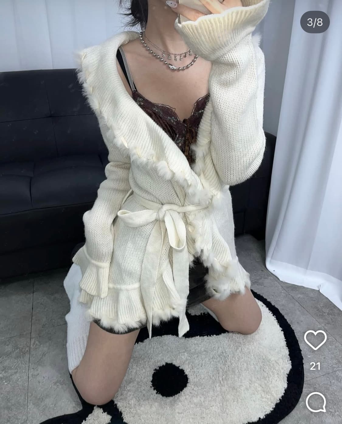 lipinaa리피나 빈티지 페어리 가디건 파우닝133 큐빈 크루빈티지 상품이미지1