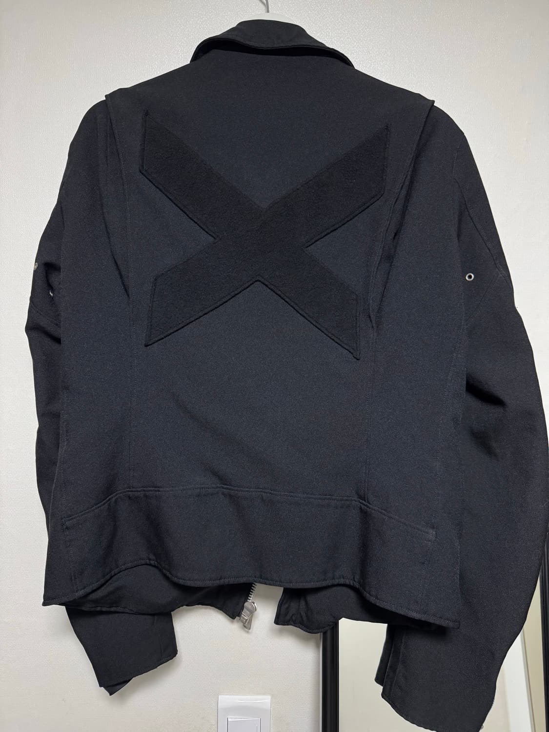 꼼데가르송 블랙 축융 라이더 자켓 상품이미지4