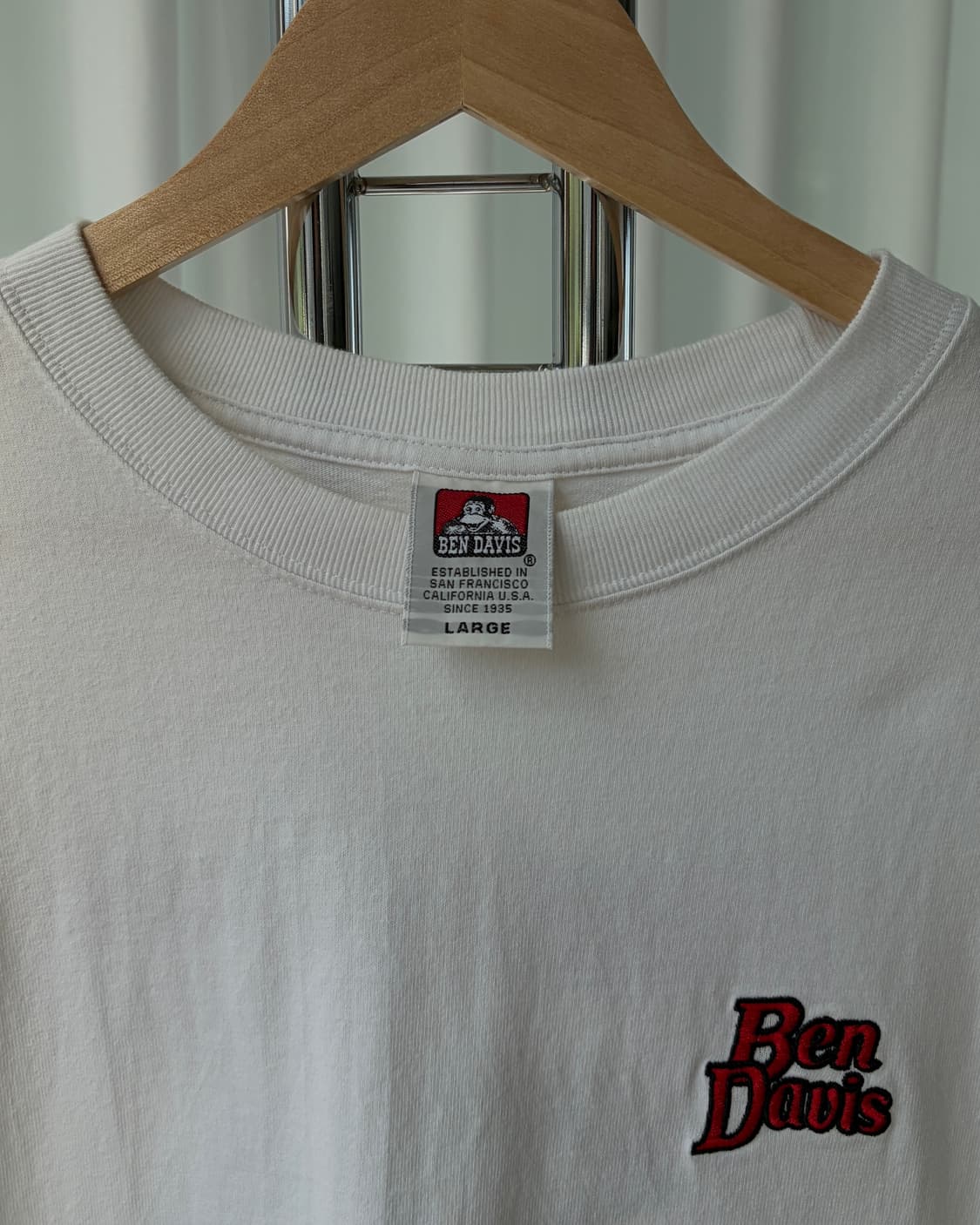 [L]벤 데이비스 BEN DAVIS 자수 반팔 티셔츠 상품이미지6
