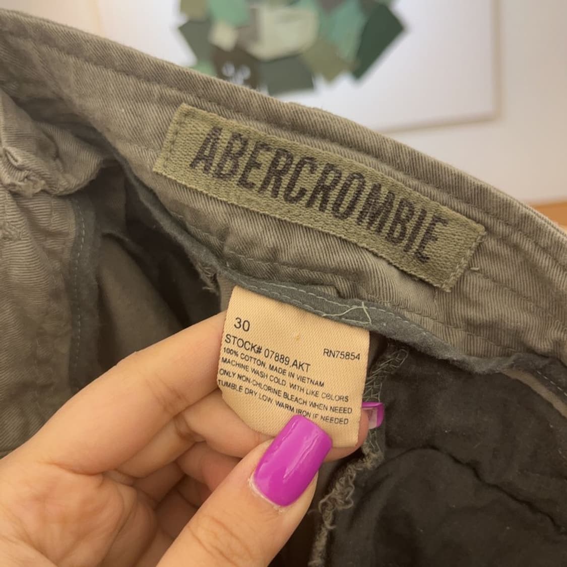 아베크롬비 트러커 워크 밀리터리 카고 팬츠 30인치 C07107 상품이미지6