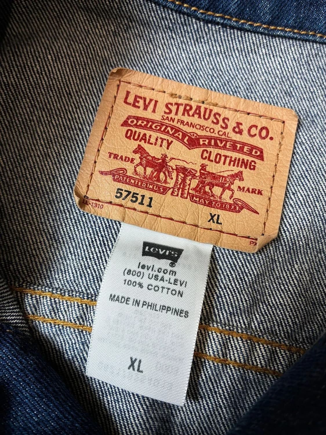 리바이스 00's 빈티지핏 데님 트러커 자켓 PN7353 상품이미지9