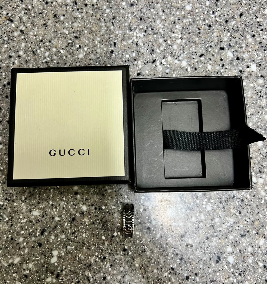 [22호] 구찌 GG 마몽 와이드링 마몬트링 실버반지 상품이미지3