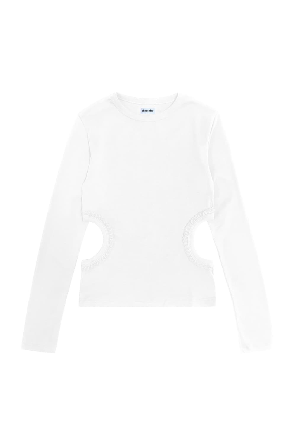 체메씨 티셔츠 chemehc HOLE LACE LONG SLEEVE 상품이미지1
