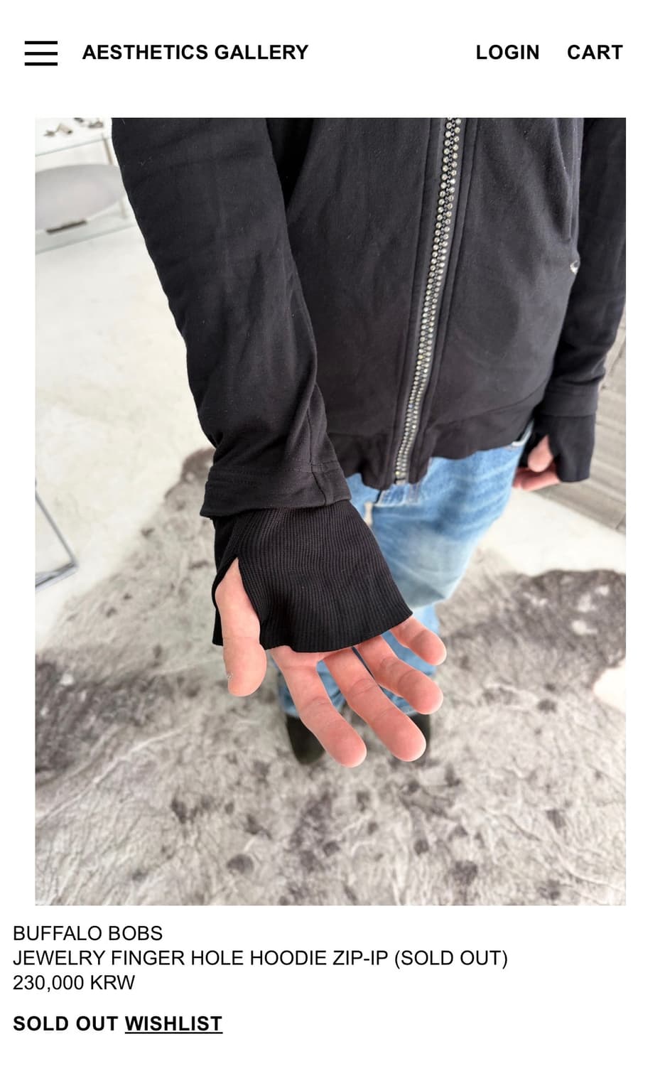 BUFFALO BOBS JEWELRY FINGER HOLE HOODIE 상품이미지3
