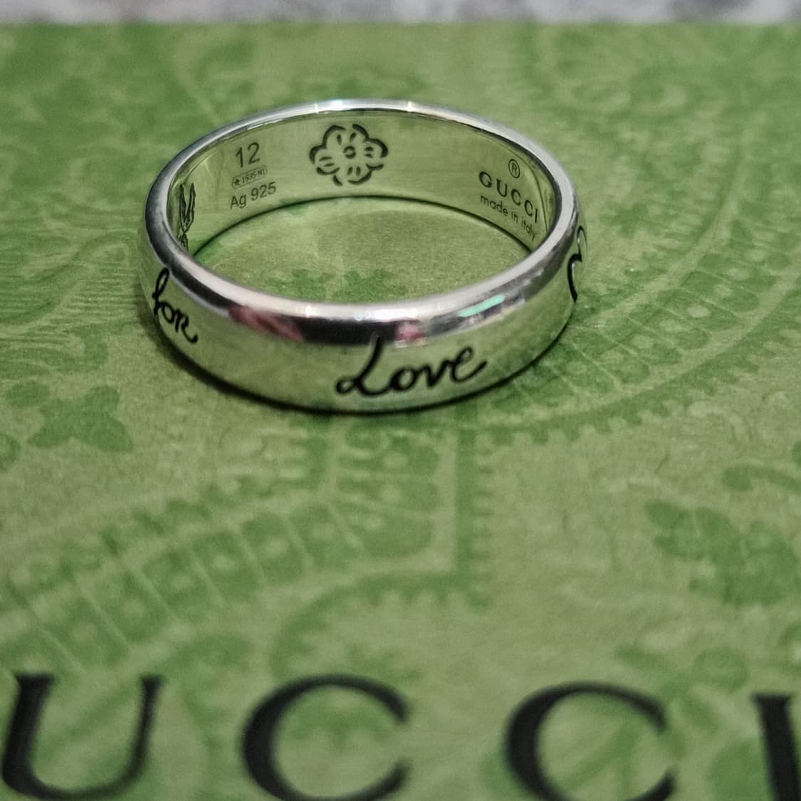구찌 블라인드포러브 반지 12호 상품이미지5