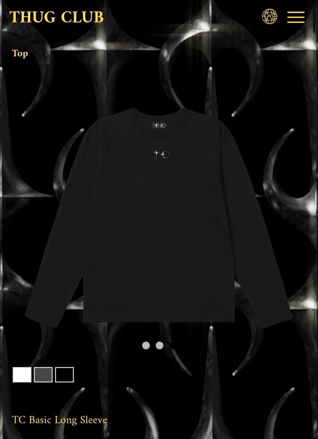 떠그클럽 롱슬리브 블랙 사이즈 1 상품이미지1