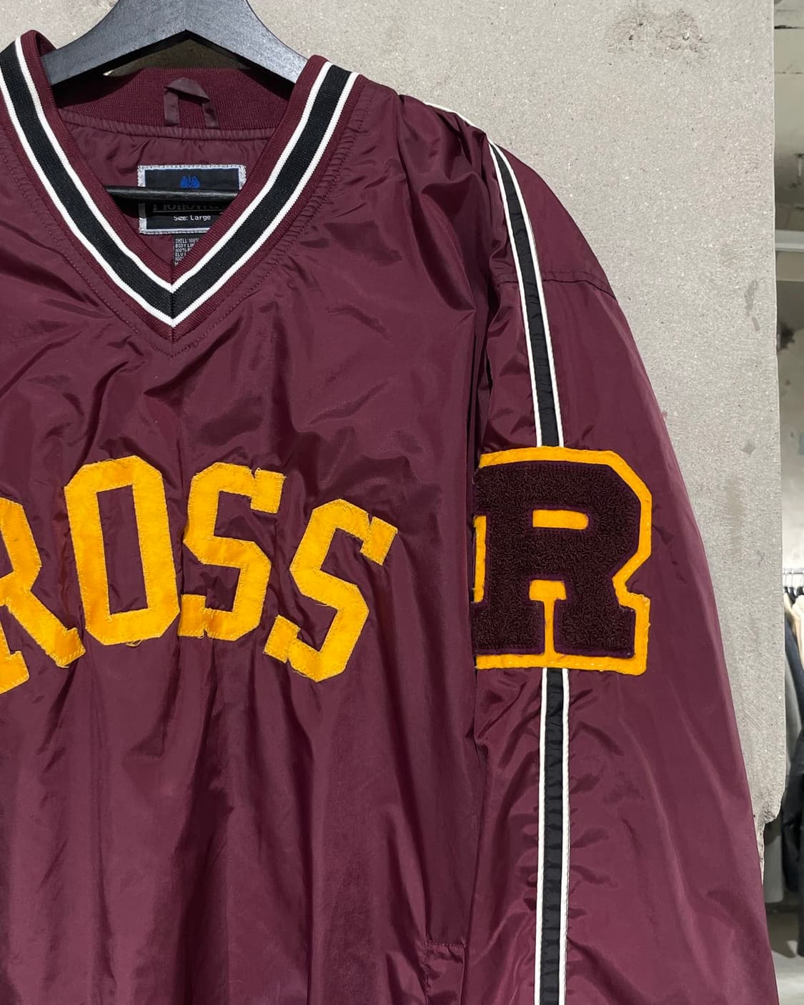 할로웨이 버건디 ROSS 존슨 V넥 웜업 상품이미지3